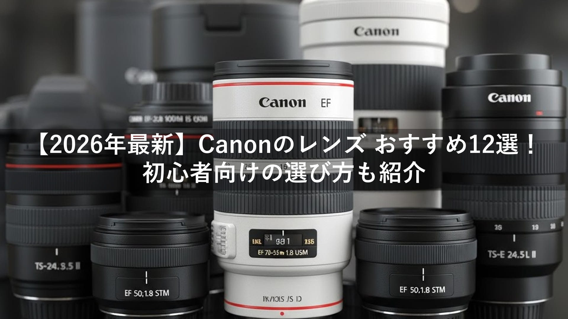 2026年最新】Canon（キヤノン）のレンズ おすすめ12選！