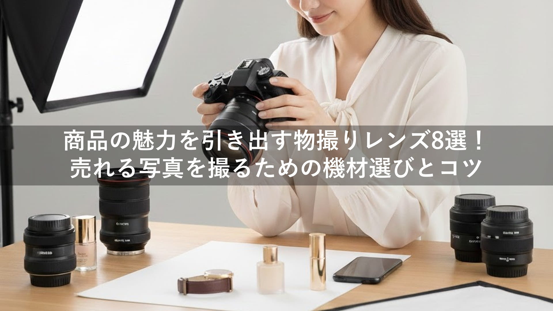 商品の魅力を引き出す物撮りレンズ8選！売れる写真を撮るための機材選びとコツTOP画
