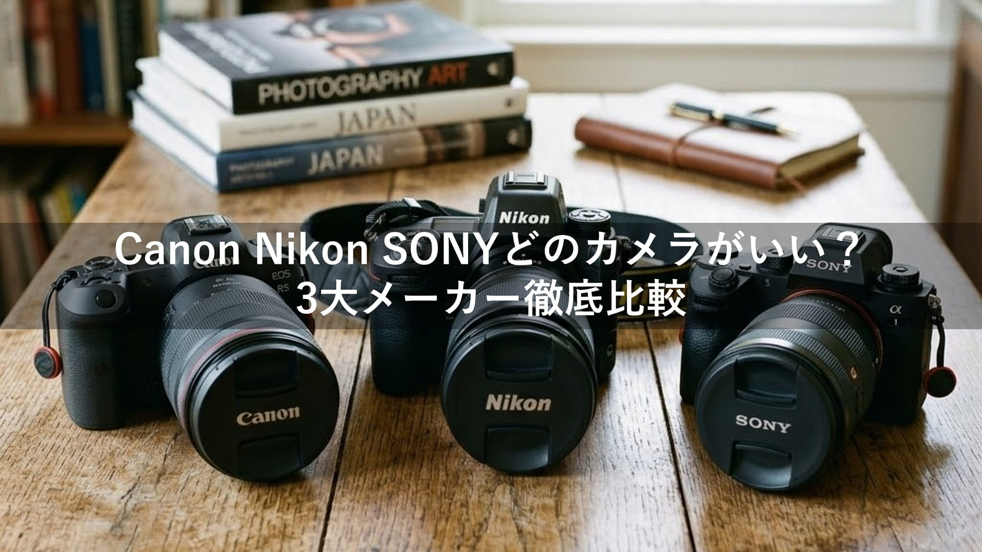 Canon Nikon SONYどのカメラがいい？3大メーカー徹底比較