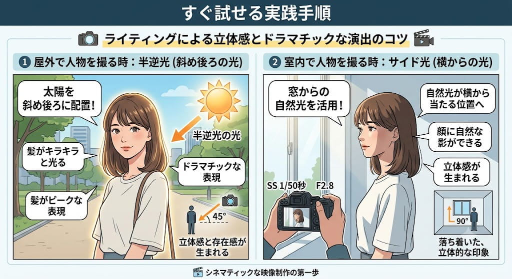 ライティングの実践手順解説図