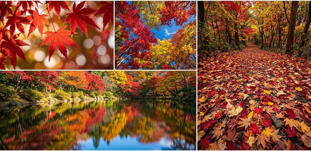 プロっぽい構図の紅葉写真グリッド