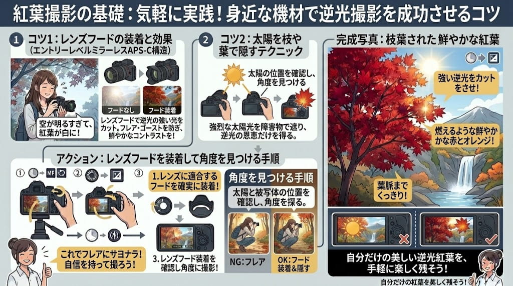気軽に実践できる身近な機材での工夫イラスト