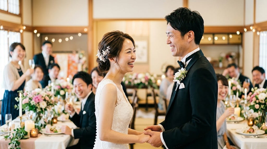 結婚式でのポートレート写真