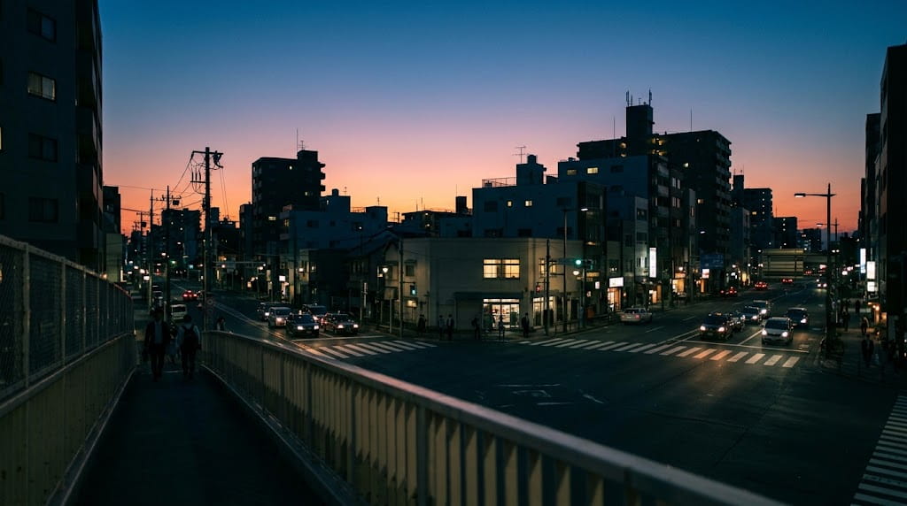 夕暮れの切ない空気感を切り取った写真